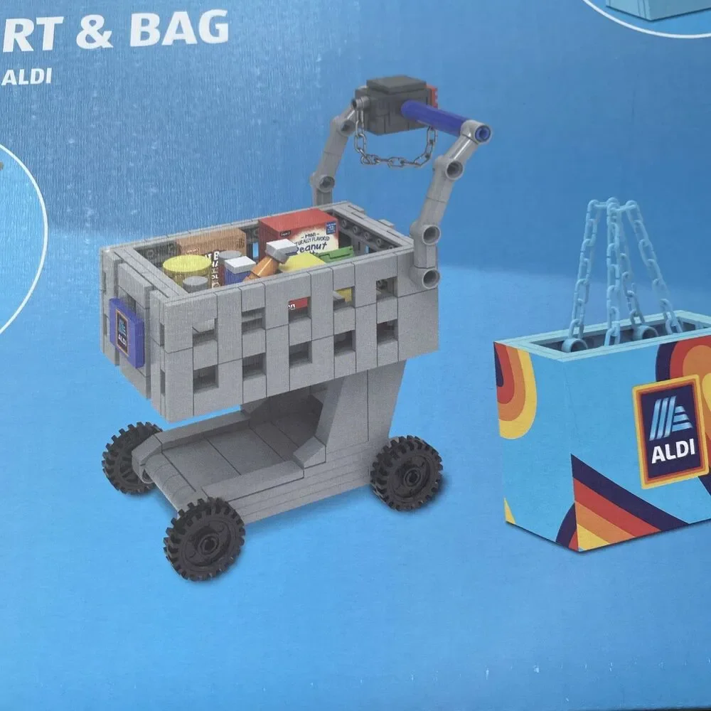 Aldi Play Cart and Bag Building Blocks Toy 360 Pieces NEW Exclusive Hard To Find